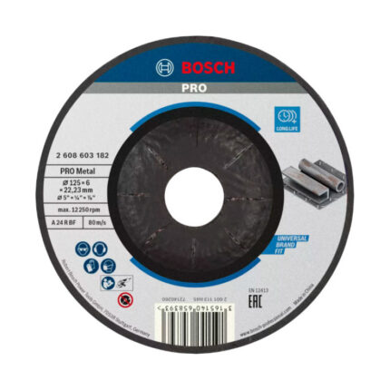 BRUSNA PLOČA ZA METAL 125X6 MM BOSCH (2608603182)