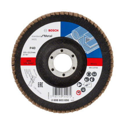LAMELNI BRUSNI DISK ZA METAL 125 MM G60 BOSCH (2608603657)