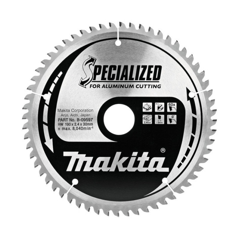 LIST TESTERE OD TVRDOG METALA ZA ALUMINIJUM 190X30 MM B 09597 MAKITA normalized LIST TESTERE OD TVRDOG METALA ZA ALUMINIJUM 190X30 MM B-09597 MAKITA