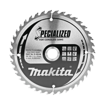 LIST TESTERE OD TVRDOG METALA ZA DRVO 165X20 MM SPECIALIZED B-09248 MAKITA