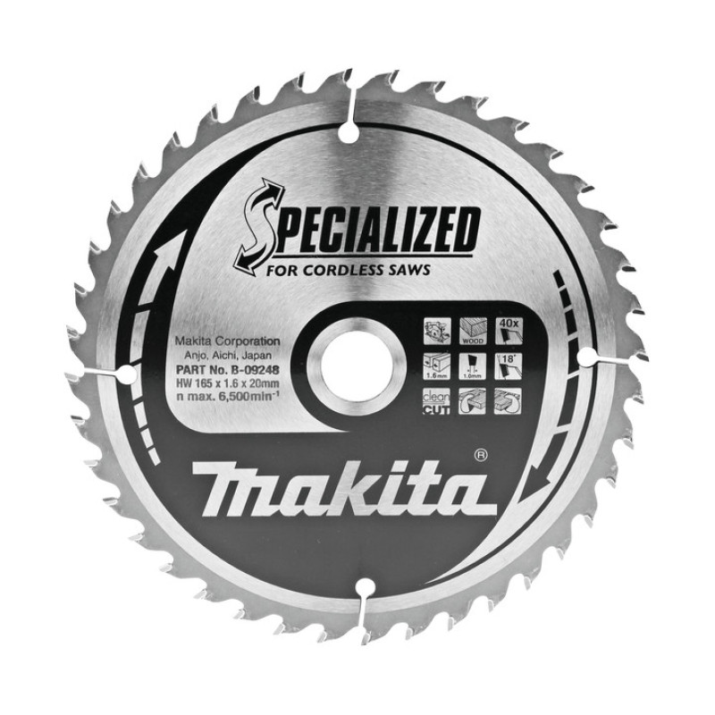 LIST TESTERE OD TVRDOG METALA ZA DRVO 165X20 MM SPECIALIZED B 09248 MAKITA normalized LIST TESTERE OD TVRDOG METALA ZA DRVO 165X20 MM SPECIALIZED B-09248 MAKITA