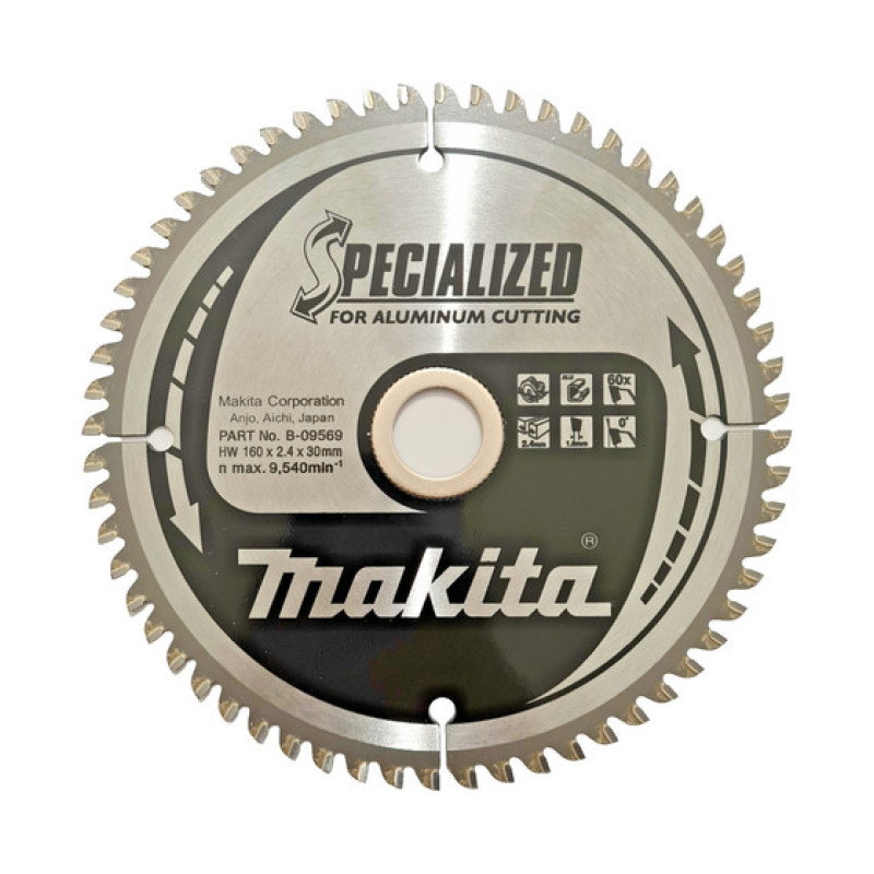 LIST TESTERE OD TVRDOG METALA ZA ALUMINIJUM 160X30 MM B 09569 MAKITA normalized LIST TESTERE OD TVRDOG METALA ZA ALUMINIJUM 160X30 MM B-09569 MAKITA