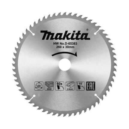 LIST TESTERE ZA DRVO 260X30 60Z D-65383 MAKITA