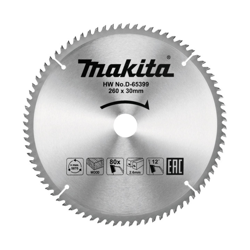 LIST TESTERE ZA DRVO 260X30 80Z D 65399 MAKITA normalized LIST TESTERE ZA DRVO 260X30 80Z D-65399 MAKITA
