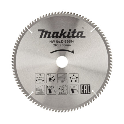 LIST TESTERE MULTI 260X30 100Z D-65654 MAKITA