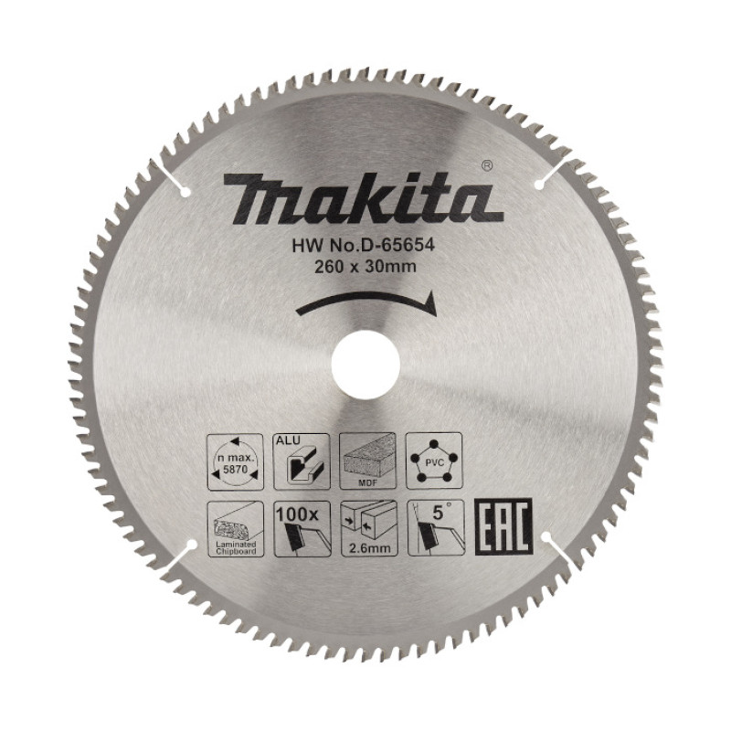 LIST TESTERE MULTI 260X30 100Z D 65654 MAKITA normalized LIST TESTERE MULTI 260X30 100Z D-65654 MAKITA