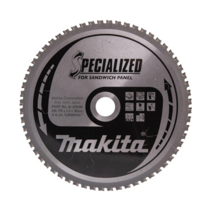 LIST TESTERE TCT ZA SENDVIČ PANELE 270X30 60Z MM SPECIALIZED B-33598 MAKITA