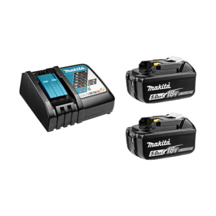 SET 2 X BATERIJA 18V 5.0AH BL1850B + BRZI PUNJAČ DC18RC MAKITA (SET 8)