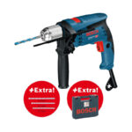 VIBRACIONA BUŠILICA 600W GSB 13 RE + 3-DELNI SET BURGIJA BOSCH (0601217104)