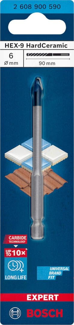 Bosch EXPERT HEX-9 HardCeramic burgija 6 x 90 mm (2608900590)