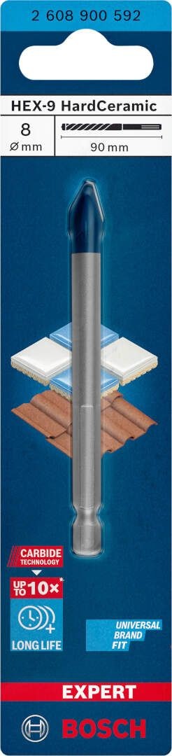 Bosch EXPERT HEX-9 HardCeramic burgija 8 x 90 mm (2608900592)