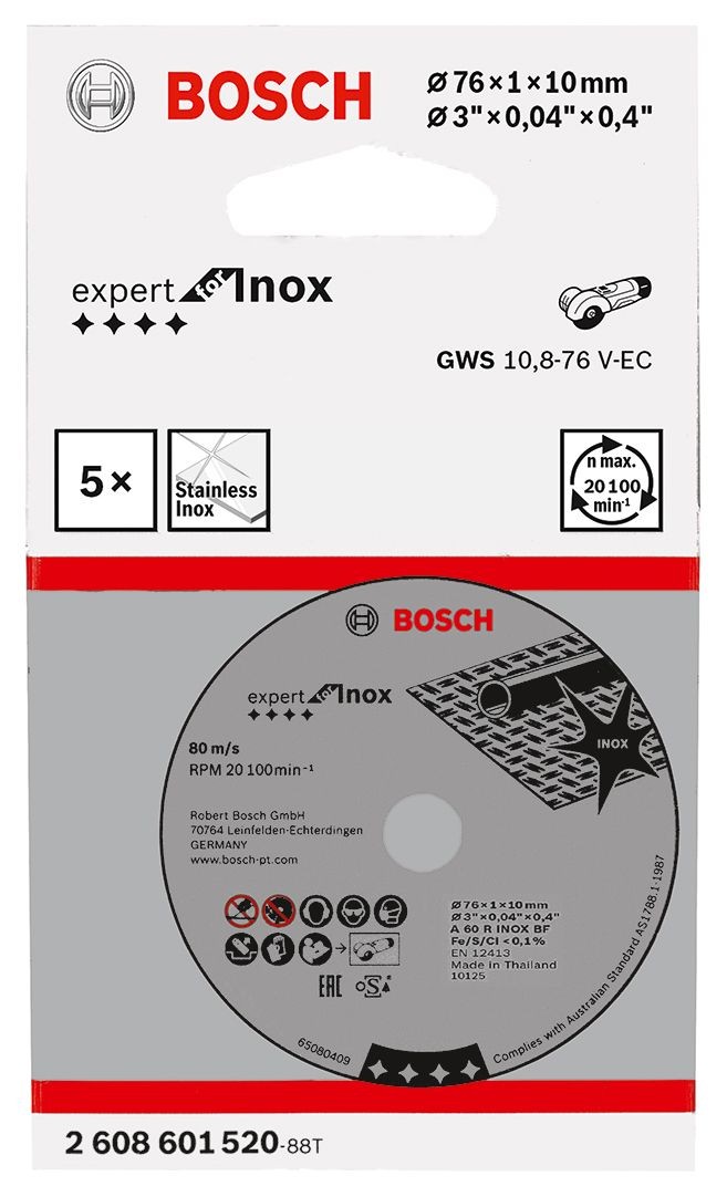 Rezna ploča expert za INOX Bosch 2608601520