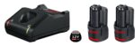 Starter set punjač + baterije (GAL 12V-40 + GBA 12V 2,0Ah) Bosch 1600A019R8