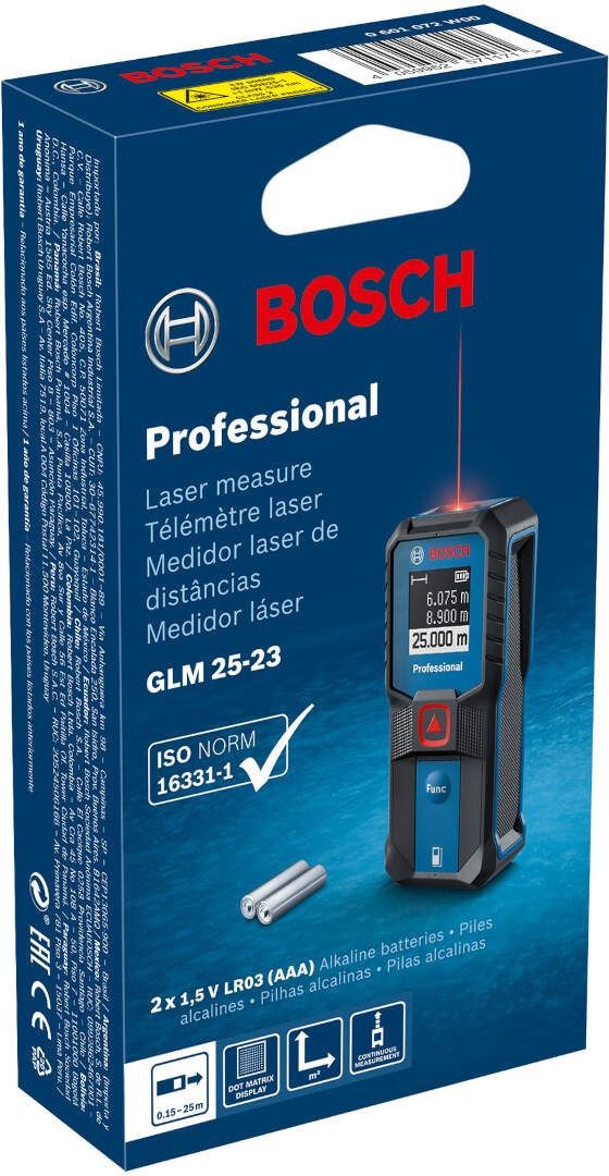Laserski daljinomer (GLM 25-23) Bosch 0601072W00
